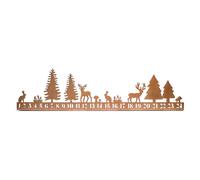 Ivyline Advent Forest Tealight Centrepiece Metal Copper W70cm, Gold