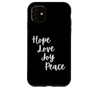 Advent Hope love joy peace Cute Christian Christmas Case for iPhone 11