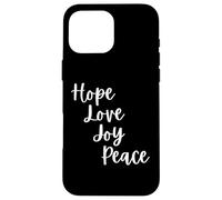 Advent Hope love joy peace Cute Christian Christmas Case for iPhone 16 Pro Max