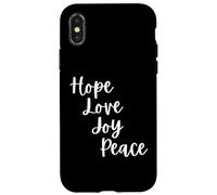 Advent Hope love joy peace Cute Christian Christmas Case for iPhone X/XS