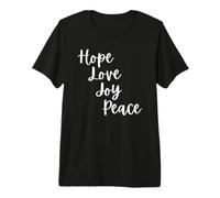 Advent Hope Love Joy Peace Cute Christian Christmas Premium T-Shirt