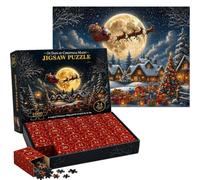 Advent Jigsaw Puzzle 2026, 1000 Piece Christmas Calendar Village Puzzle, | 24 Day Countdown Calendar Puzzle Challenge Family Fun For Adults Kinder , Holiday Scene Picture, Home Decor For Puzzlers