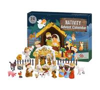 Advent of the Nativity Calendar - 25 Day Christmas Countdown Calendar | Calendar with Countdown to Christmas of Jesus 2024 | Advent Calendar Religios