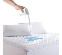 ADVENT Quilted 100% Waterproof Mattress Protector Pad, Ultra Soft Hypoallergenic, Breathable Mattress Cover, Fitted Style Bed Protector Upto 30cm Deep, Prevents Mattresses from Ripping (Double)
