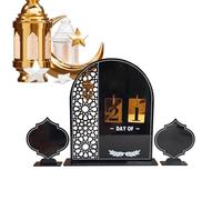 Advent Signs for Table | Middle Eastern Festival Countdown Calendar Decor - Acrylic Festive Advent Decor - for Home Mantel Dining Table Shelf Entryway Cabinet