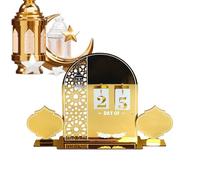 Advent Signs for Table, Middle Eastern Holiday Countdown Calendar Decoration, Acrylic Advent Decorations, for Home Mantel Dining Table Shelf Entryway Cabinet