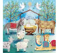Advent Style Card - Mini Doors - Nativity Scene