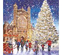 Advent Style Card - Town and Tree Scene - LADVS014