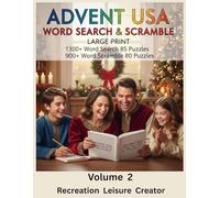 Advent USA Word Search & Scramble (Large Print): 1300+ Word Search, 85 Puzzles | 900+ Word Scramble, 80 Puzzles: Designed For All Ages : Teens, Adults And Kids (With Adult Guidance).