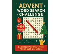 ADVENT WORD SEARCH CHALLENGE: 100 Holiday Puzzles • 4000 Words • Large-Print Christmas Brain Games for Adults & Seniors (2026 new year word search)