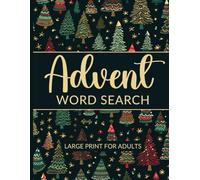 Advent Word Search: Large Print Christmas Word Find Puzzle Book for Adults and Seniors | 1500 Puzzles
