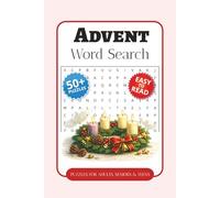 Advent Word Search Puzzle Book: Word Searches with Easy-to-Read Print about Advent Candles, Christmas Traditions, Nativity, and More | 6 x 9 Inches, ... Gift for Vacations, Holidays, and Free Time