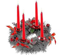 Advent Wreath Artificial Candle Holder-christmas Wreath With 4 Candle Holders30 Cm