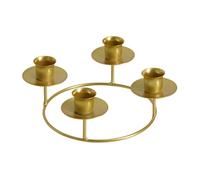 Advent Wreath Candle Holder Round Stand for Five Candles Ideal for Home and Church Decorations Elegant Metal Ring Design (D, One Size)
