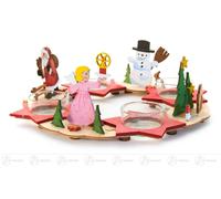 Advent Wreath WxHxD 24 cmx8 cmx24 cm NEW Erzgebirge Craft Kit DIY Kit