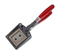 Adventa Paper Cutter Passport Photo Trimmer Hand Held, Metal (Red & Black) Creates 35x45mm Images | Ideal Crafting, Art & Photography Accessories