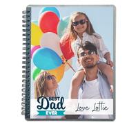 Adventa Personalised Notebook A5, add your own Photo/Image/Text Journal A5, 100 GSM, 120 Ruled Pages, Protective Cover Notepad Journal with Lined Pages, (6x8 Photo, Art, Image Insert)
