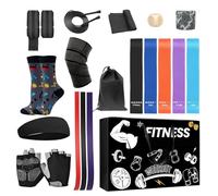 Adventskalender Fitness Gear 2025 Männer Frauen Teenager, Sportskalender Fitnessliebhaber Weinachtskalender 24 Heimfitness Werkzeug wie Bungswiderstandsbänder, Zughilfen, Handschuhe,Springseil