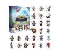 Adventure Advent - 2D Acrylic Collectibles, 24 Pieces Adventure Countdown Box, For Girls, Students, Friends, Door Handle, Home, Party, Car, Interior