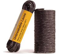 Adventure Andy Unbreakable Boot Laces Heavy Duty 54" - 100% UHMWPE Core Work Laces for Men, Waterproof Durable Shoelaces for Work & Hiking Boots, High Strength, Tougher Than Kevlar Laces (Black)