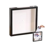 Adventure Archive Box, 11.8x11.8" Travel Box for Memories, Concert TravelTicket Stub Memory, Top Loading Shadow Keepsake B-ox, Life in a Shadow Case Travel Frame, Memento Display Case