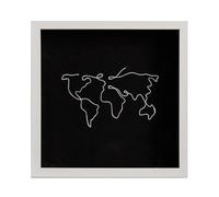 Adventure Archive Box, Travel Shadow Box,Wooden Travel Ticket Collection Shadow Box Frame,Memory Box For Keepsakes, Ticket Holder With World Map And Plane Design (Mixed Color, Large size (30*30cm))