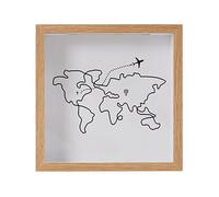 Adventure Archive Travel Memory Keepsake Life In A Box Frame, Travel Adventure Archive Shadow Box With Slot, Travels Collection Shadow Boxs Frame For Ticket Photo Postcard Dried Flowers