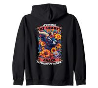 Adventure at heart snack enthusiast by nature Zip Hoodie