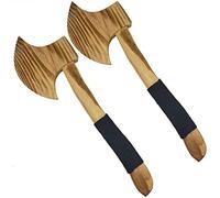 Adventure Awaits! - 2-Pack - Wooden Toy Axe Hatchet - Handmade - Lightweight Wood Toy Hatchet Set for Outdoor Play
