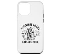 Adventure Awaits Bear Hiker Vintage Camping Outdoor Case for iPhone 12 mini