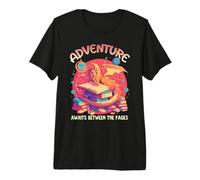 Adventure Awaits Between the Pages Science Fiction Premium T-Shirt