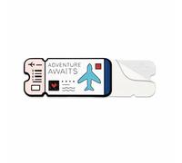 Adventure Awaits Boarding Pass Metal Phone Sticker with 3M Sticky Backing