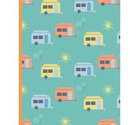 Adventure Awaits: Camping Lined Notebook - 120 pages, college ruled lined paper, 7.5 in x 9.25 in - perfect for Travel Journaling, Hiking Notes, and Outdoor Memories