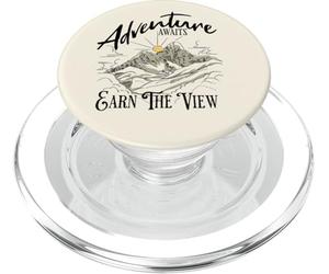 Adventure Awaits Earn View Explore Hike Peaks Chase Summits PopSockets PopGrip for MagSafe