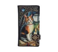 Nemesis Now Purse Lisa Parker Adventure Awaits Calico Cat Embossed Polyurethane Black 18.5 cm