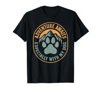 Adventure Awaits Especially With My Dog Outdoor T-Shirt