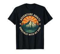 Adventure Awaits Especially With My Dog Outdoor T-Shirt