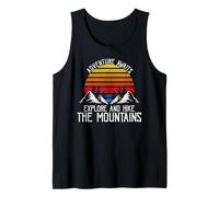 Adventure Awaits Explore Hike Mountain Trails Tank Top