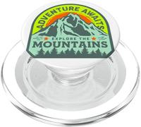Adventure awaits explore the mountains - Campers RV Camping PopSockets PopGrip for MagSafe