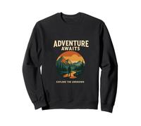 Adventure Awaits Explore the Unknown Outdoor Design Sweatshirt