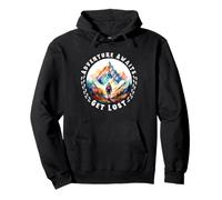 Adventure Awaits Get Lost Hiking Motivational Camping Gear Pullover Hoodie