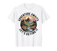 Adventure Awaits Let's Go Find It T Shirt Travel Inspired T-Shirt