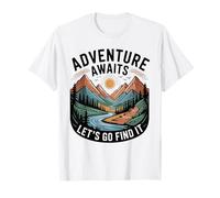 Adventure Awaits Let's Go Find It T Shirt Travel Inspired T-Shirt