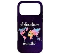 Adventure Awaits Mandala World Map Travel Outdoor Camping Case for iPhone 17 Pro Max