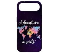 Adventure Awaits Mandala World Map Travel Outdoor Camping Case for iPhone Air