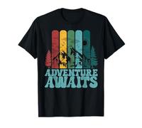 Adventure Awaits Nature Outdoors Lover Mountain Hiker Hiking T-Shirt
