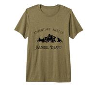 Adventure Awaits Sanibel Island Vacation Travel Premium T-Shirt