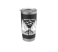 Adventure Awaits Serial Killers Hiking Dark Humor Stainless Steel Insulated Tumbler