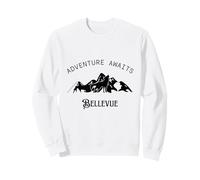 Adventure Awaits Vacation Travel Bellevue Sweatshirt
