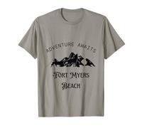 Adventure Awaits Vacation Travel Fort Myers Beach T-Shirt